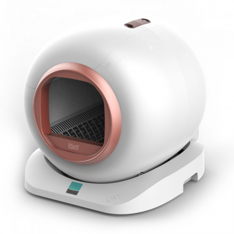 Litiera Automata iHunt Smart Cat Litter V4 pentru pisici, control Wi-Fi, sterilizare, senzori, Pink [4]