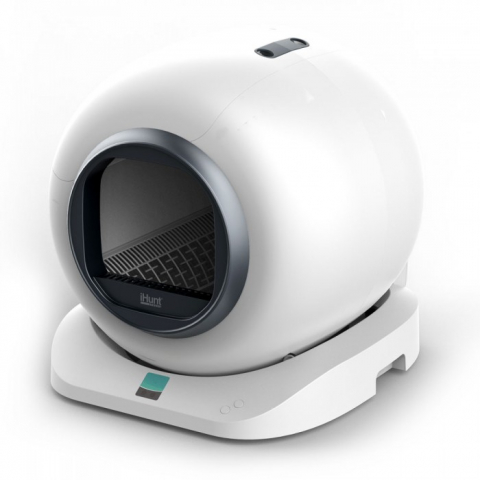 Litiera Pisici - Litiera Automata iHunt Smart Cat Litter V4 pentru pisici, control Wi-Fi, sterilizare, senzori, Black