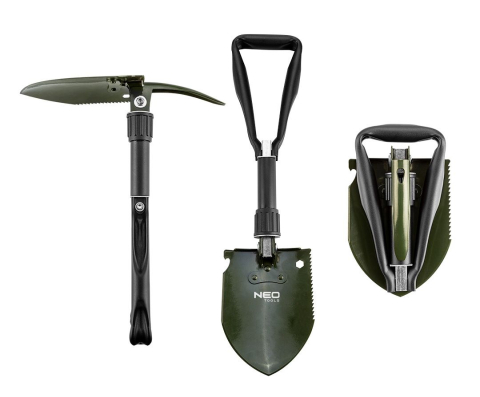 Lopată Militară Pliabilă 5 în 1 cu Husă | Camping, Bushcraft, ATV și Off-Road | Moka GSM