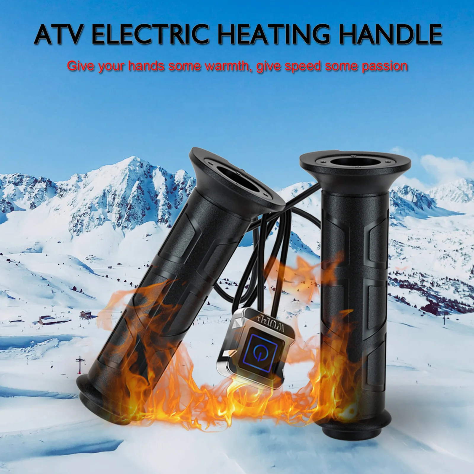 Mânere încălzite ATV 22 mm – manşoane încălzite 12V pentru ghidon – confort & protecție | Moka-GSM [1]