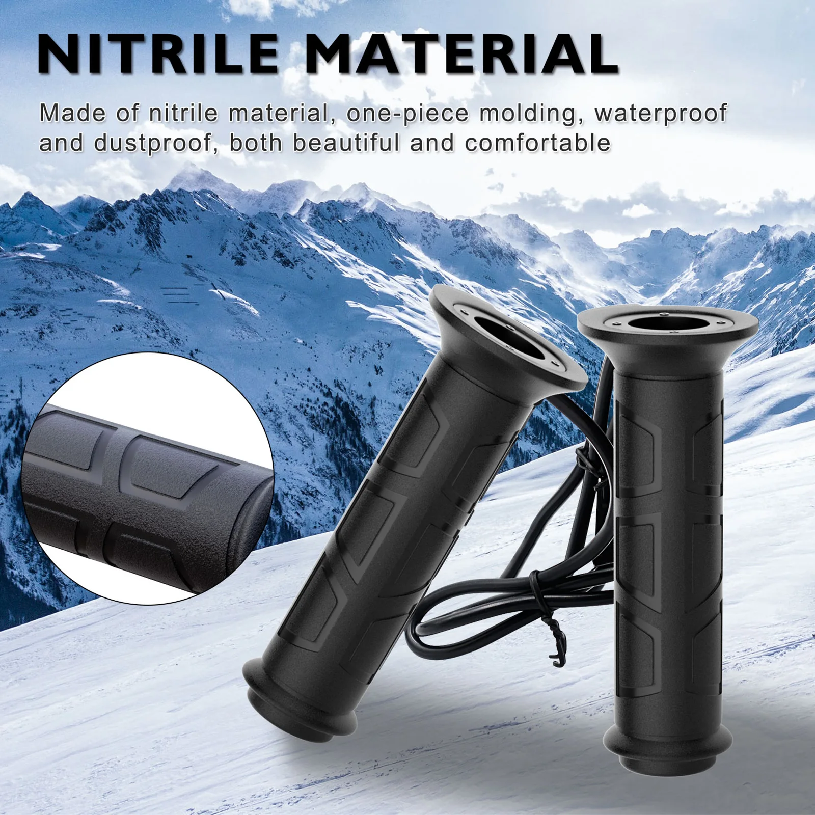 Mânere încălzite ATV 22 mm – manşoane încălzite 12V pentru ghidon – confort & protecție | Moka-GSM [6]