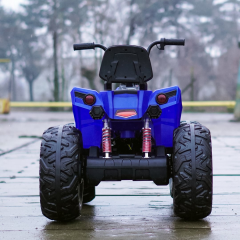 ATV electric MonsterQuad negru 400W 4x4 față copii, blue [1]