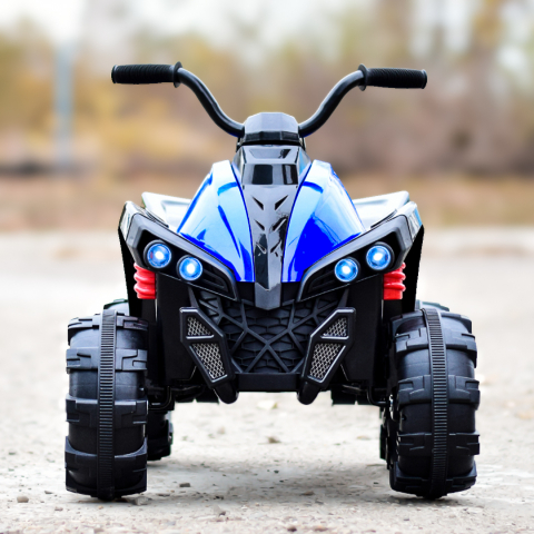 Masina copii ATV electric pentru copii Wolf, 70W 12V, standard, albastru, copii [9]