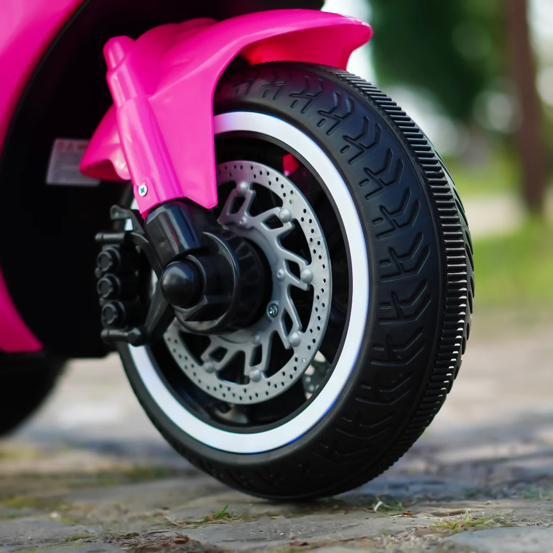 Motocicleta electrica cu 3 roti Super Speed, 12V, roz, pentru copii [6]
