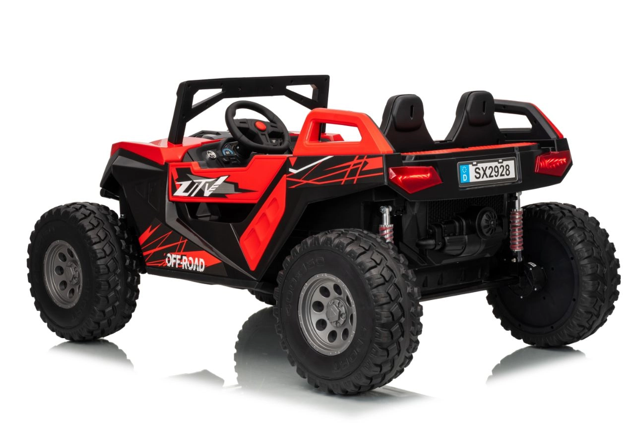 Pentru copii - Masina copii UTV electric Buggy XXL, 4 locuri, 500W, 24V, 14Ah, spider print , copii