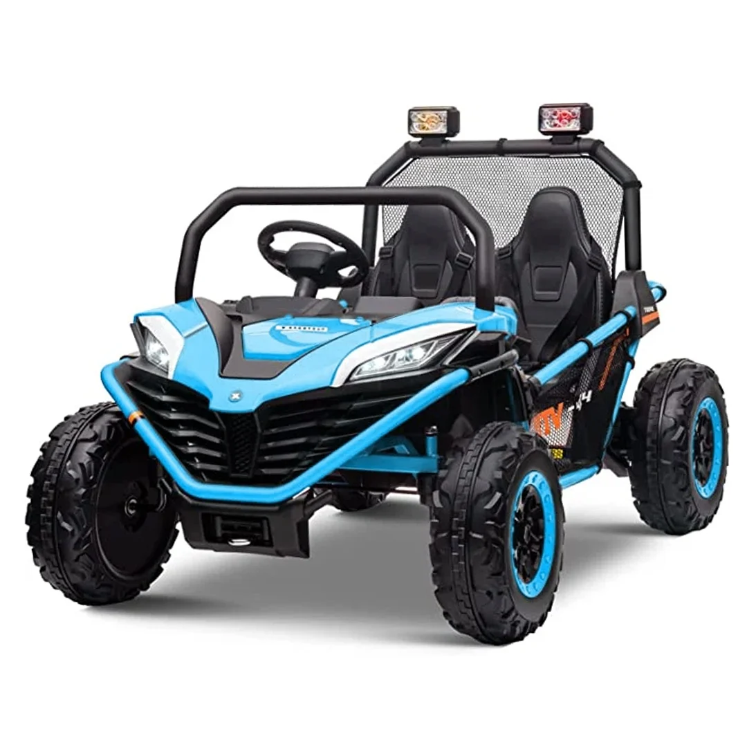 Pentru copii - Masina copii UTV electric pentru copii Dune-Buggy, 2 locuri, 200W, 12V, roti MOI, albastru, copii
