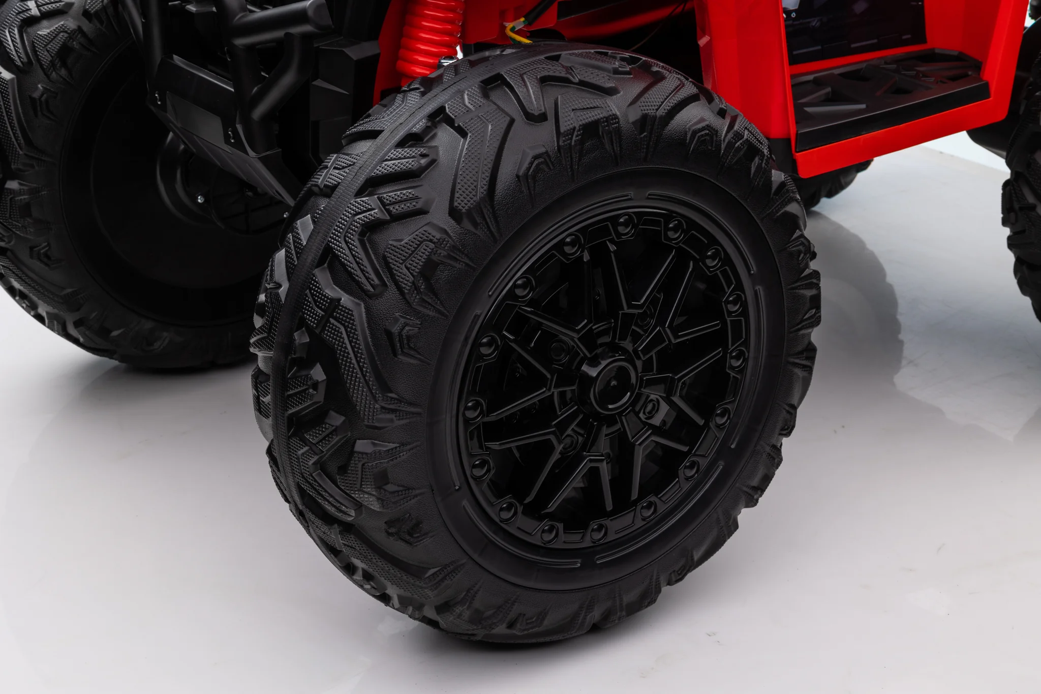 Masina copii ATV electric MonsterQuad 400W, 24V, 14Ah, echipare PREMIUM, rosu, copii [4]