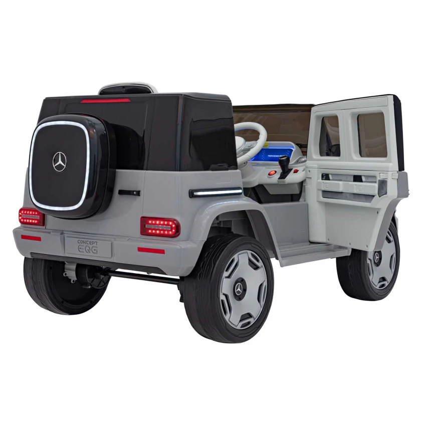 Mercedes EQG electric copii 24V 800W argintiu cu telecomandă și roți EVA [6]