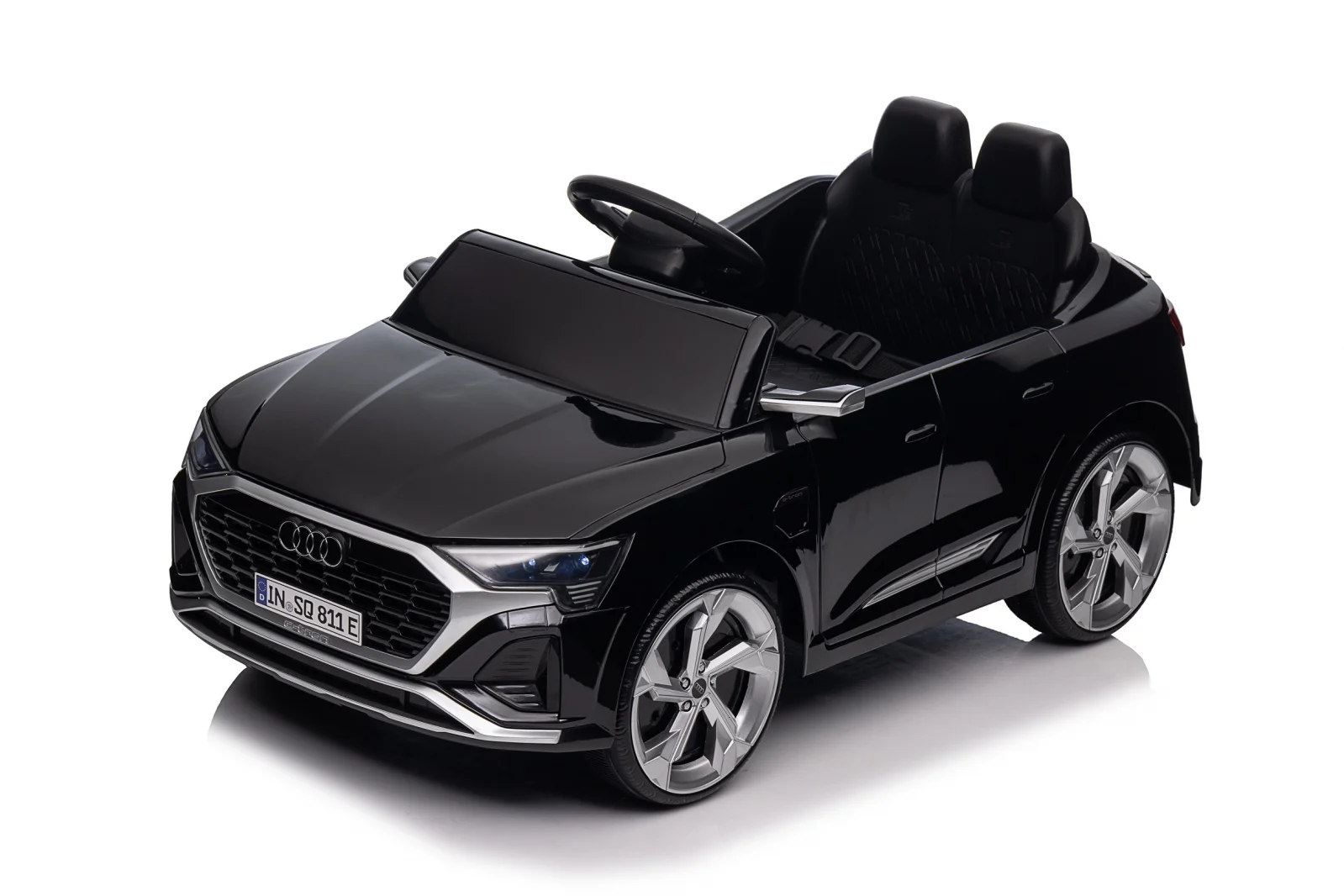 Mașinuță electrică copii cu licență Audi SQ8 negru față [7]