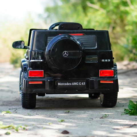 masinuta electrica copii mercedes g63 amg 12v negru cu telecomanda suv electric copii [5]
