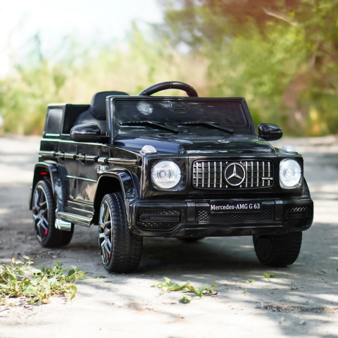masinuta electrica copii mercedes g63 amg 12v negru cu telecomanda suv electric copii [7]