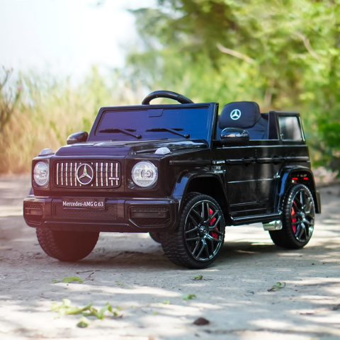 masinuta electrica copii mercedes g63 amg 12v negru cu telecomanda suv electric copii [4]