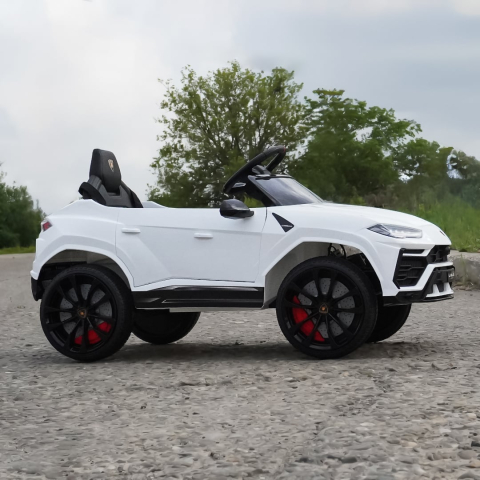 Mașinuță electrică Lamborghini Urus albă față licență oficială [1]