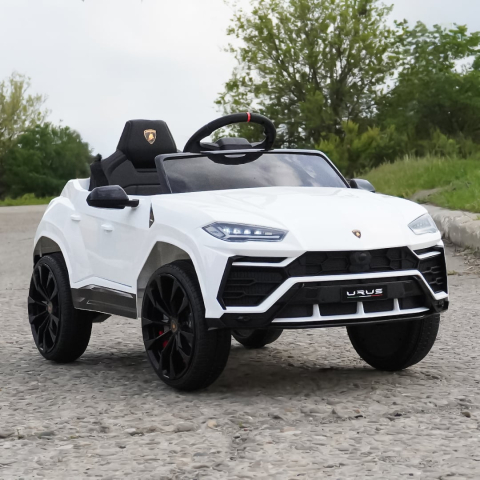 Mașinuță electrică Lamborghini Urus albă față licență oficială [3]