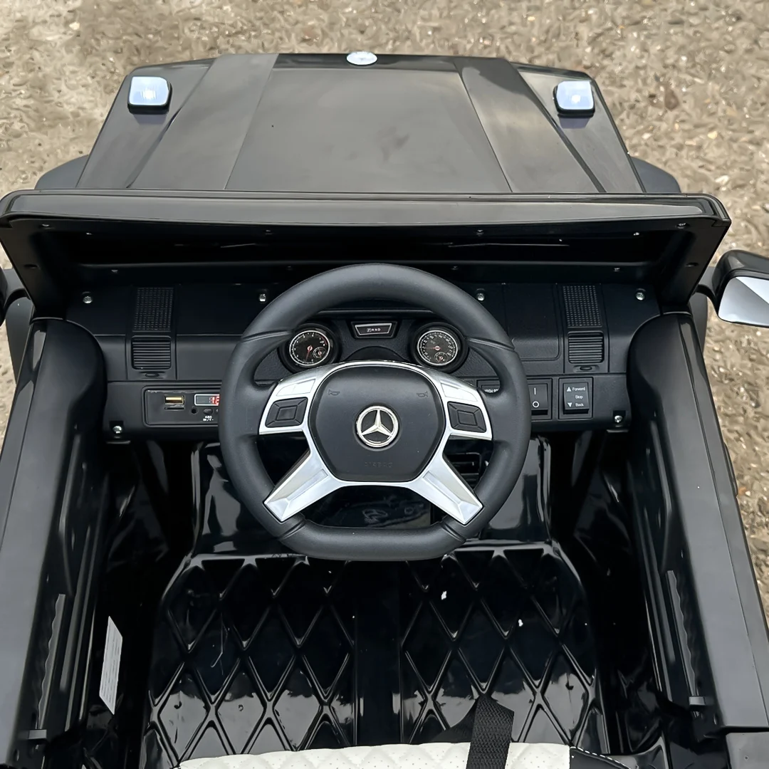 Masinuta electrica Mercedes G63 6x6 210W 12V 10Ah Premium, rosie , ATV COPII, COPII [2]