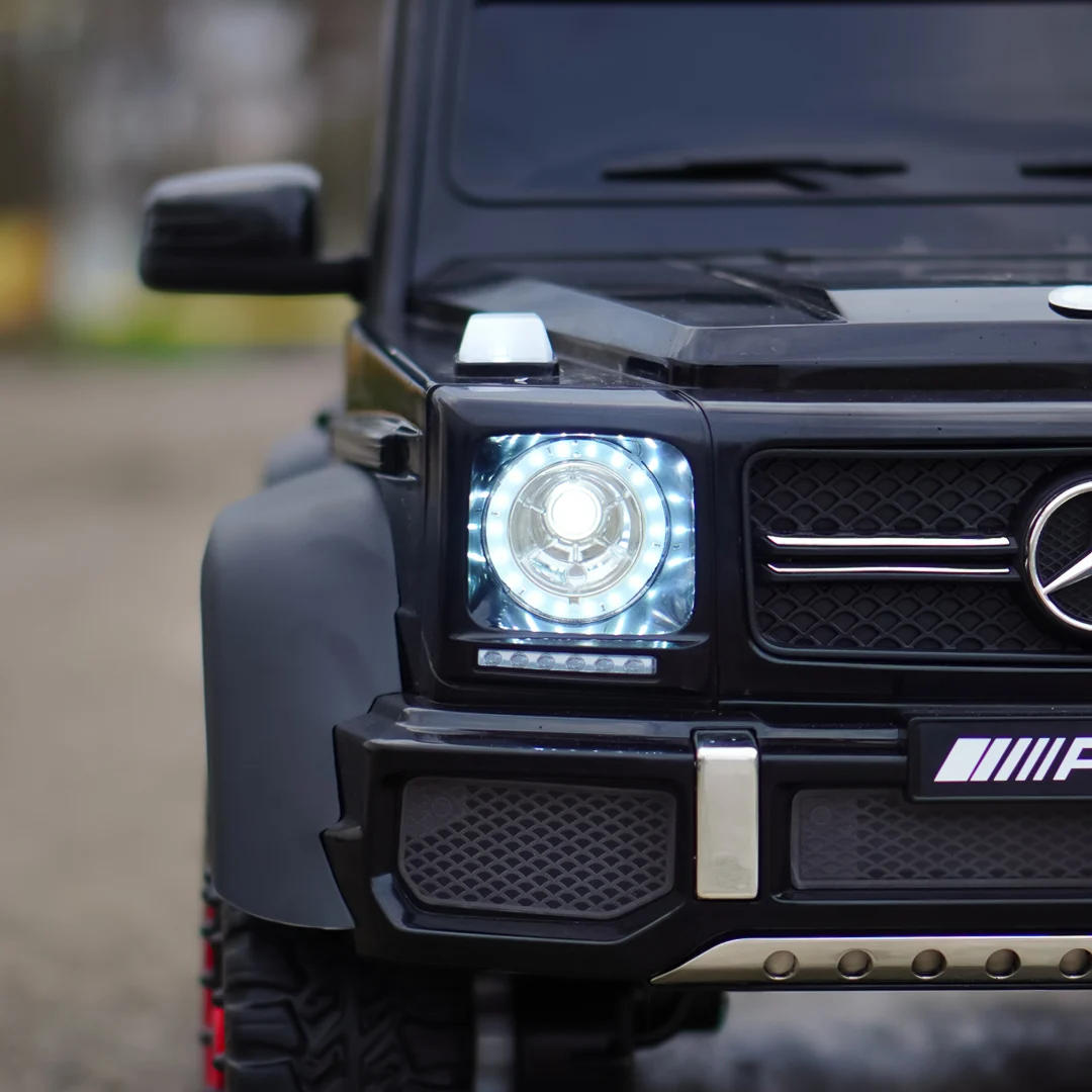 Masinuta electrica Mercedes G63 6x6 210W 12V 10Ah Premium, rosie , ATV COPII, COPII [4]