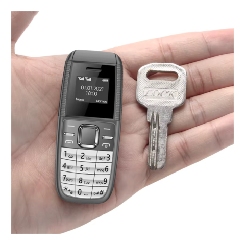 Promo - Telefon Mini BM200 Silver cu Funcție Hands-Free