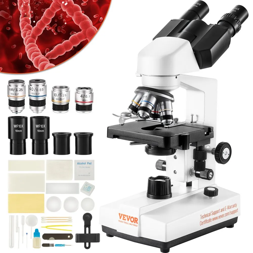 Diverse - Microscop binocular  40X 2500X LED platina mecanica laborator