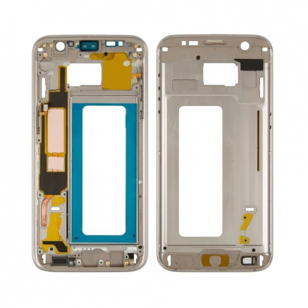 Diverse - Mijloc Carcasa Rama Samsung Galaxy S7 EDGE Gold