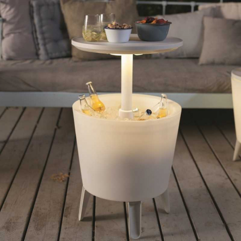Minibar Gradina - Mini bar gradina / racitor bautura gradina, iluminat, Keter Cool Bar