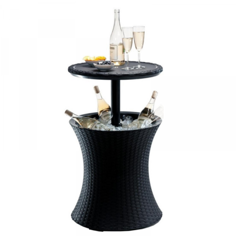 Minibar Gradina - Mini bar gradina ratan antracit Keter Pacific Cool Bar