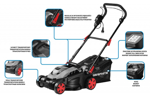 Motocoasa, trimmer, Masina pentru tuns iarba, electric, 1500w,latime de taiere 36cm [4]
