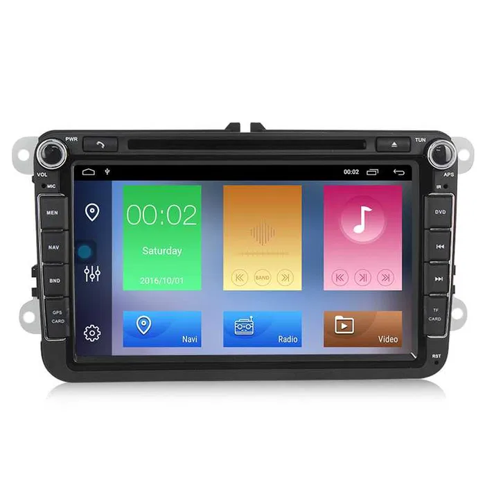 Navigatie ANDROID 10 2GB RAM DVD vw passat golf tiguan polo skoda [3]