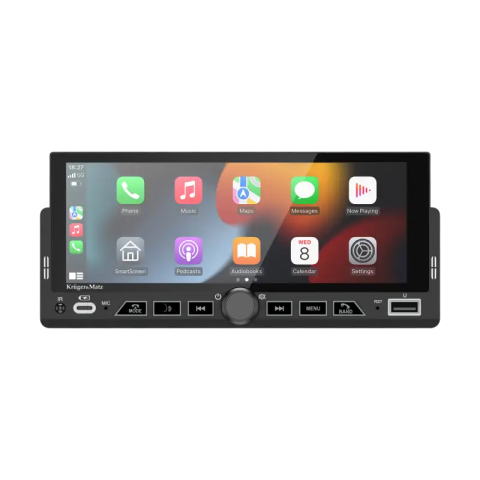 Navigatii Auto - Navigație Auto 1 DIN Kruger&Matz KM2017 cu Apple CarPlay și Android Auto