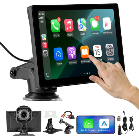 Navigatii Auto & Playere Multimedia - Navigație Auto 9 Inch Apple CarPlay Android Auto Wireless Bluetooth Universală
