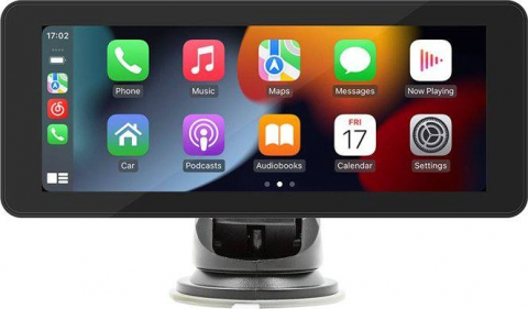 Navigatie auto - Navigatie Auto Multimedia Android, Apple CarPlay, Bluetooth, Camera frontala, Negru