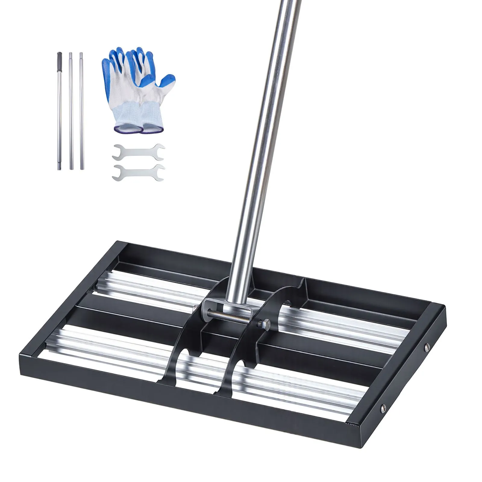 Nivelator Gazon cu Rolă 43x25 cm | Mâner Reglabil | Unealtă Profesională Nivelare Gazon [1]