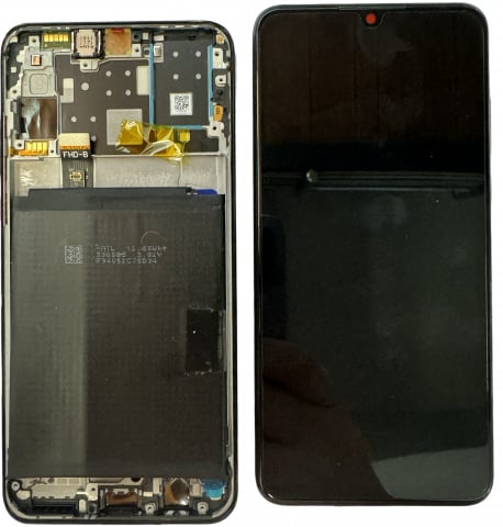 Display-uri si Touchscreen-uri - Original Display Huawei P30 Lite 2019  48mpx Service Pack Cu BATERIE , Cu Rama Negru