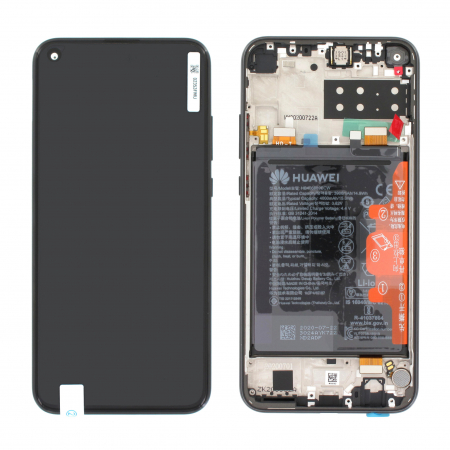 Display-uri si Touchscreen-uri - Original Display Huawei P40 Lite E Negru Original Service Pack cu rama si Acumulator