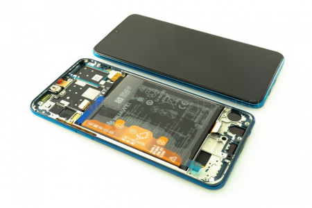Display-uri si Touchscreen-uri - Original Ecran Display Huawei P30 Lite 2020 New Edition Versiunea camera frontala 32mpx BLUE / MAR-L21MEA