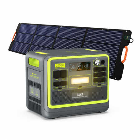 iHunt Energy - Pachet iHunt Energy BackUp PRO 2KW + Solar Panel Portable 200W