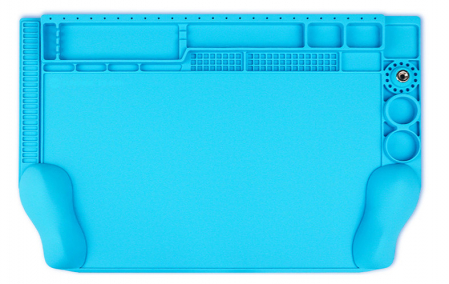 Aparatura Service - Pad Silicon banc lucru profesional, magnetic 3d 450mm x 300mm