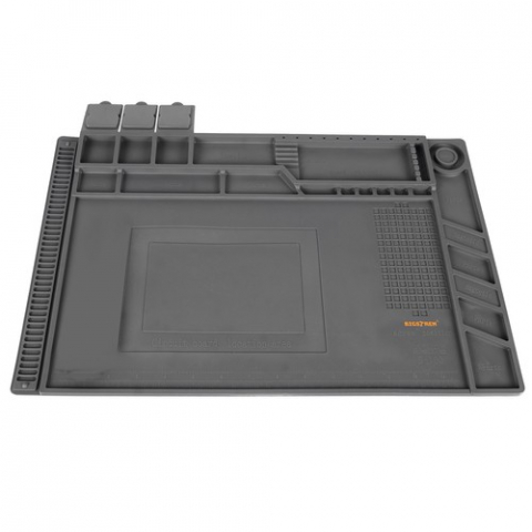 Pad Silicon banc lucru profesional service gsm ,organizator, 30x45cm , negru [7]