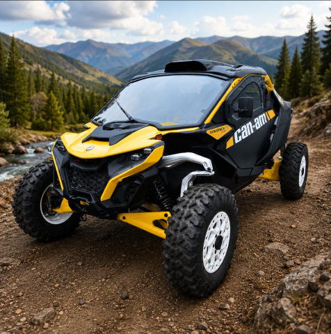 Offroad - Parbriz Încălzit Can-Am Maverick R DFK cu Ștergător și Spălător