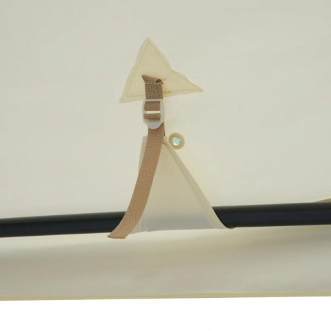 Pergola / Pavilion/foisor pentru gradina/terasa, cadru metalic, cu plasa anti tantari, bej, 2.95x2.95x2.63 m [2]