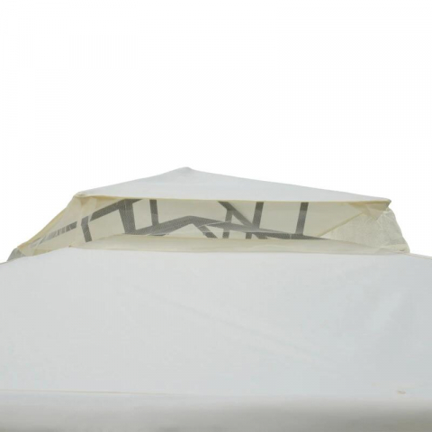 Pergola / Pavilion/foisor pentru gradina/terasa, cadru metalic, cu plasa anti tantari, bej, 2.95x2.95x2.63 m [3]