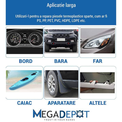 Pistol sudură plastic cu 4 tipuri de capse și cutie de transport – Moka-GSM [1]