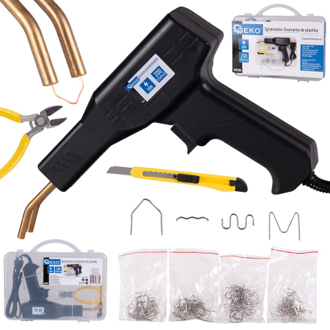 Pistol sudură plastic cu 4 tipuri de capse și cutie de transport – Moka-GSM [1]