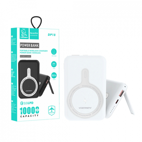 Accesorii - Power bank Magsafe iPhone + wireless charger 15W Magsafe White DP18