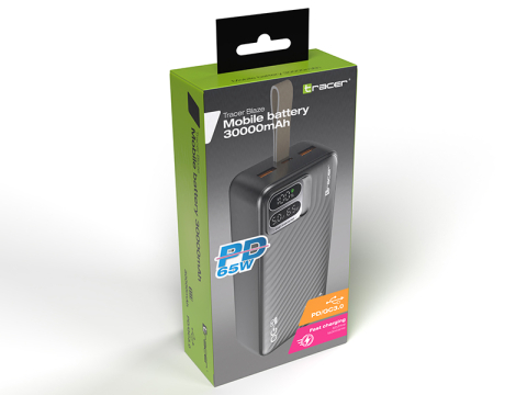 Accesorii - Power Bank Tracer Blaze 30000 mAh 65W PD USB-C pentru Laptop și Telefon