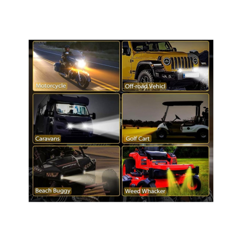 Proiector LED ATV UTV 30W 1100lm Alb/Galben MTG-30WS [1]