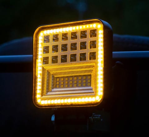 Offroad - Proiector Led Offroad 3360lm 48W, cu pozitie galbena, 9-36V, 42 led-uri