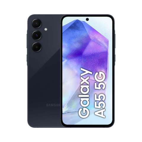 Telefoane Mobile - Telefon Samsung Galaxy A55, 8GB RAM, 128GB, Dual Sim, 5G, Awesome Navy