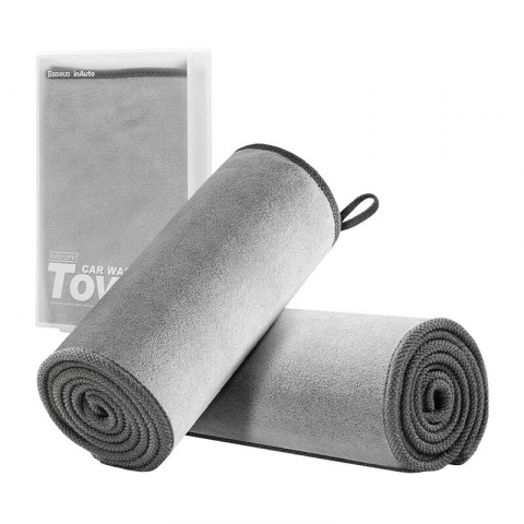Prosoape sters auto - Prosop sters masina, baseus 40 x 40 cm, 2 bucati, Grey