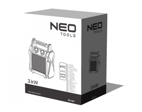 Radiator electric, Calorifer electric, Incalzitor electric ceramica, 3000W [1]