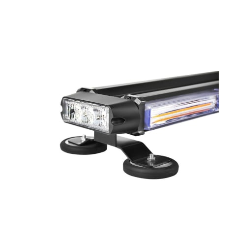 Rampa girofar proiector LED COB stroboscopic lumina portocalie 12 24V baza magnetica [2]